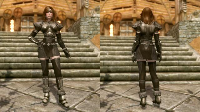 Тяжелая женская броня / Girl's Heavy Armors SE для Skyrim SE-AE