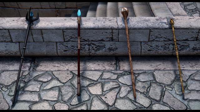 HD Посохи ілюзії / Illusion Staff HD - SE для Skyrim SE-AE