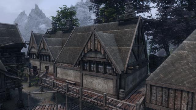 TB's HD Riften Roofs for Skyrim SE-AE