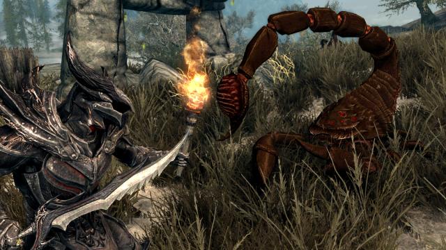 Giant Scorpions - Mihail Monsters and Animals - Гигантские скорпионы для Skyrim SE-AE