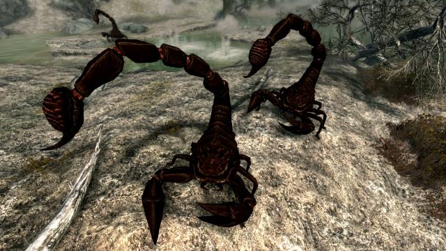 Giant Scorpions - Mihail Monsters and Animals - Гигантские скорпионы для Skyrim SE-AE