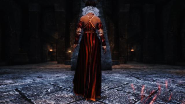 Сукня Філіппи Ейльхарт / The Witcher 2 - Eilhart Dress для Skyrim SE-AE