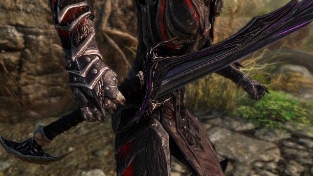 Daedric Glass Weapons - Даедрична скляна зброя для Skyrim SE-AE