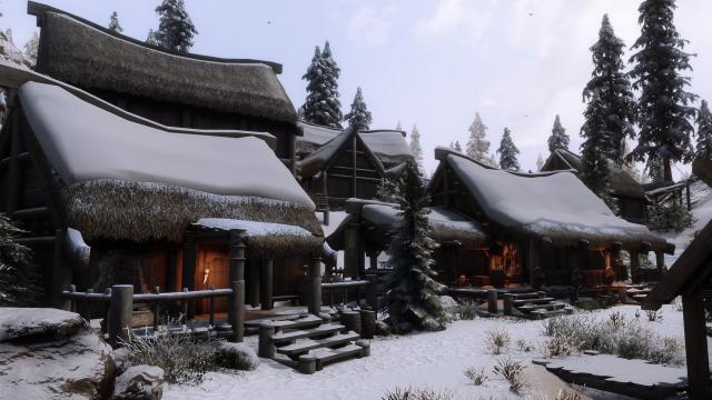 True Nordic Farmhouses (2K - 4K) для Skyrim SE-AE