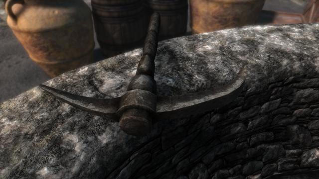 Ретекстура скандинавської кирки / 4K Nordic Pickaxe для Skyrim SE-AE