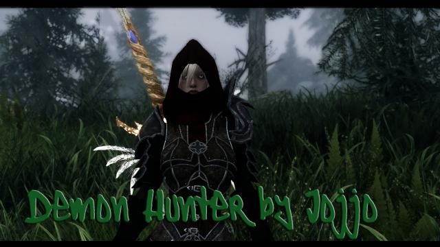 Demon Hunter Armor by Jojjo - Сет мисливця за демонами для Skyrim SE-AE