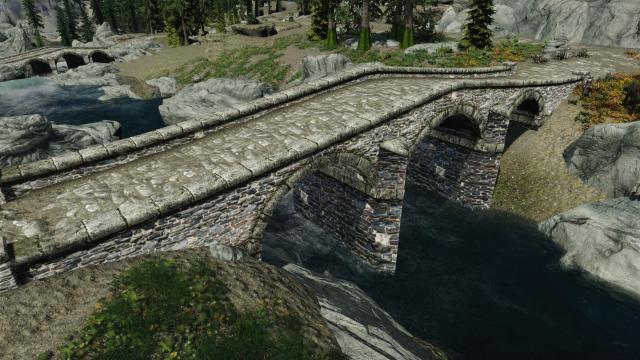 Реалістичні мости 4к / Real Bridges - 4K Bridge Re-texture для Skyrim SE-AE