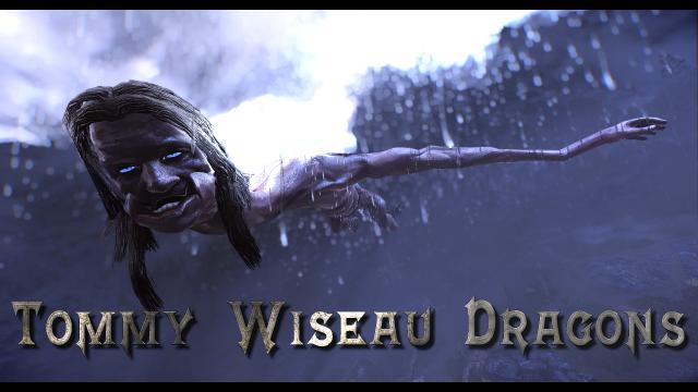 Crimes Against Nature - Tommy Wiseau Dragon Replacer для Skyrim SE-AE