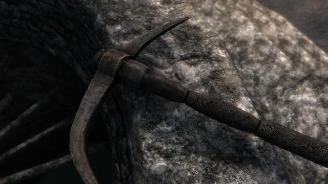 Ретекстур нордской кирки / 4K Nordic Pickaxe для Skyrim SE-AE