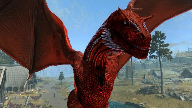 GoT and HotD - Vanilla Dragons Replacer for Skyrim SE-AE