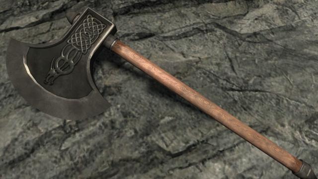 Сокира розбійника / Draconic Brigand Axe для Skyrim SE-AE