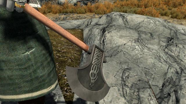 Сокира розбійника / Draconic Brigand Axe для Skyrim SE-AE