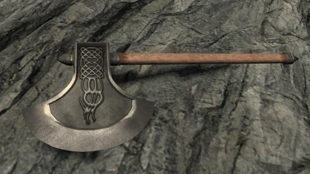 Сокира розбійника / Draconic Brigand Axe для Skyrim SE-AE