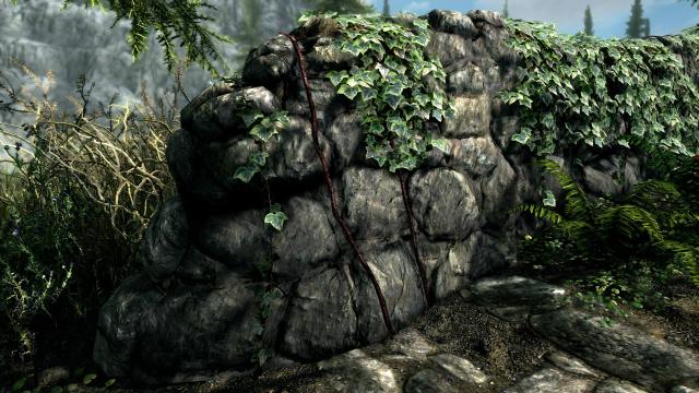 Stone Wall 4k retexture для Skyrim SE-AE