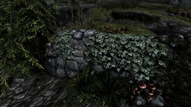 Stone Wall 4k retexture для Skyrim SE-AE