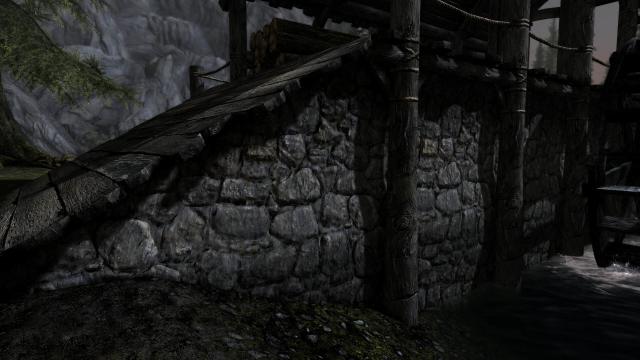 Stone Wall 4k retexture для Skyrim SE-AE