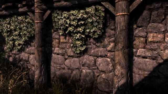 Stone Wall 4k retexture для Skyrim SE-AE
