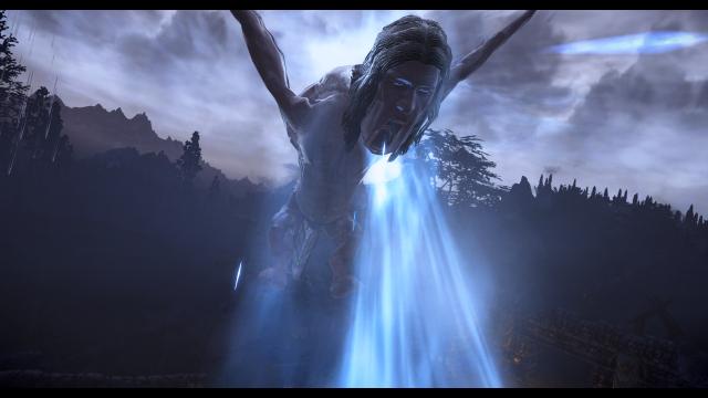 Crimes Against Nature - Tommy Wiseau Dragon Replacer для Skyrim SE-AE