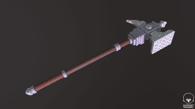 Місячний бойовий молот / Lunar Hammer для Skyrim SE-AE