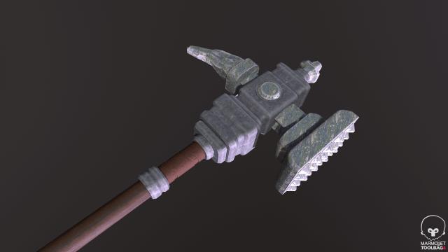 Місячний бойовий молот / Lunar Hammer для Skyrim SE-AE