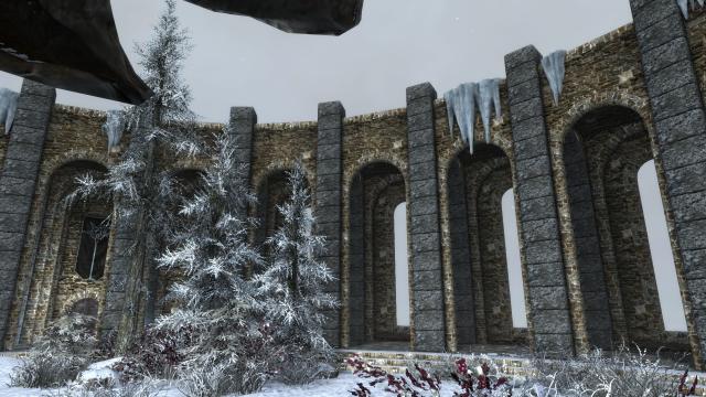 TB’s Improved Winterhold Walls 4K - Ретекстур Колегії Вінтерхолда 2к/4к для Skyrim SE-AE