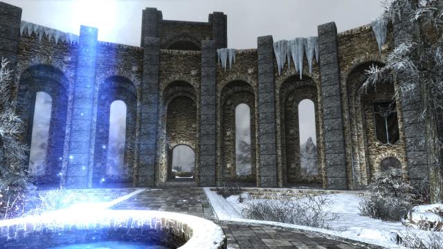 TB’s Improved Winterhold Walls 4K - Ретекстур Колегії Вінтерхолда 2к/4к для Skyrim SE-AE