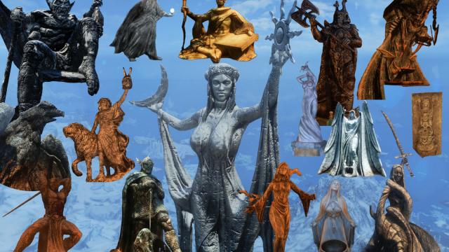 Красиві статуї Скайріма / Stunning Statues of Skyrim