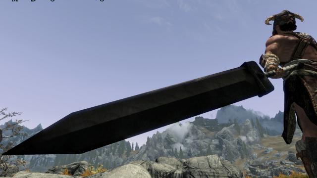 Важкий дворучний меч / The Heavy Greatsword для Skyrim SE-AE