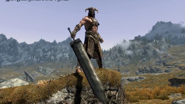 Важкий дворучний меч / The Heavy Greatsword для Skyrim SE-AE