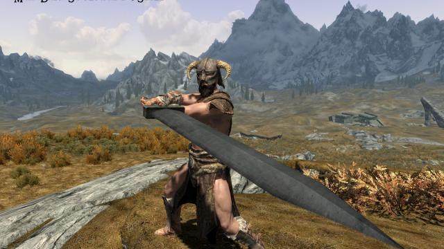 Важкий дворучний меч / The Heavy Greatsword для Skyrim SE-AE