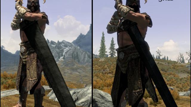 Важкий дворучний меч / The Heavy Greatsword для Skyrim SE-AE