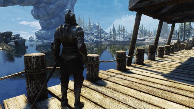 Серебряная броня / Silver Armor SE для Skyrim SE-AE