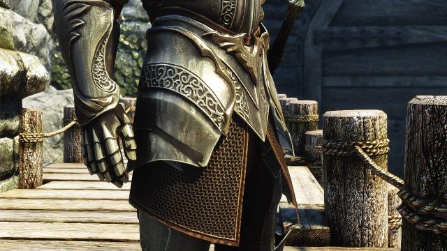 Серебряная броня / Silver Armor SE для Skyrim SE-AE