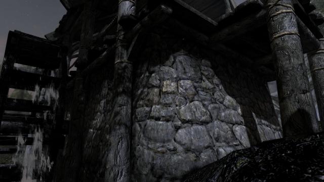 Stone Wall 4k retexture для Skyrim SE-AE