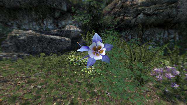 3D Гірські квіти / Cathedral - 3D Mountain Flowers для Skyrim SE-AE