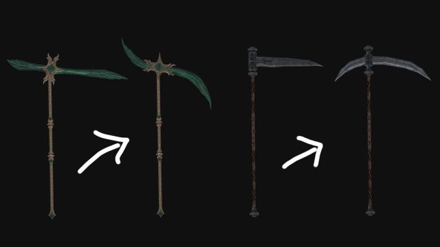 Battle Scythe для Skyrim SE-AE