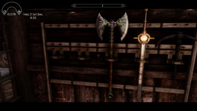 2к Топор Скорби / 2K Rueful Axe для Skyrim SE-AE
