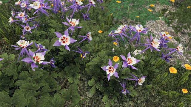 3D Горные цветки / Cathedral - 3D Mountain Flowers