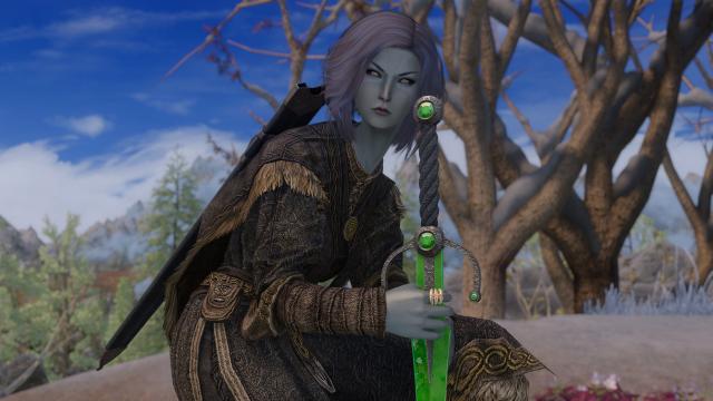 Mage Glass Sword - Стеклянный меч волшебника для Skyrim SE-AE