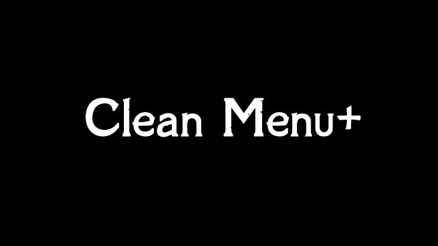 Чисте головне меню / Clean Menu Plus для Skyrim SE-AE