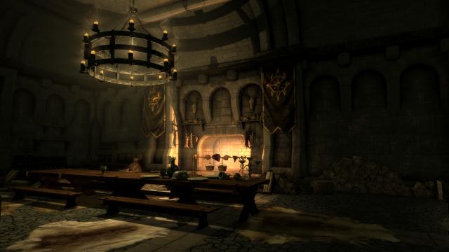 Форт Стражі Світанку HD / Remiros' Fort Dawnguard HD для Skyrim SE-AE