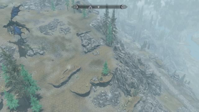 Блакитний Алдуїн / Blue Alduin для Skyrim SE-AE