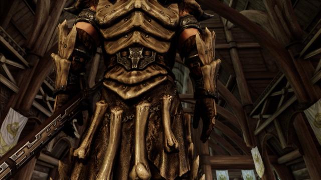 8к дракона та даедрична броня / 8K Upscaled Dragon and Daedric Armors для Skyrim SE-AE