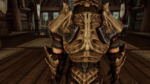 8к дракона та даедрична броня / 8K Upscaled Dragon and Daedric Armors для Skyrim SE-AE