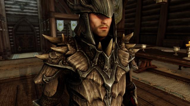 8к дракона та даедрична броня / 8K Upscaled Dragon and Daedric Armors для Skyrim SE-AE