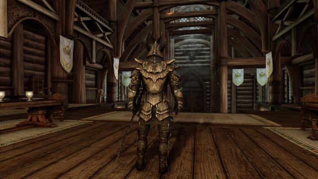 8к дракона та даедрична броня / 8K Upscaled Dragon and Daedric Armors для Skyrim SE-AE