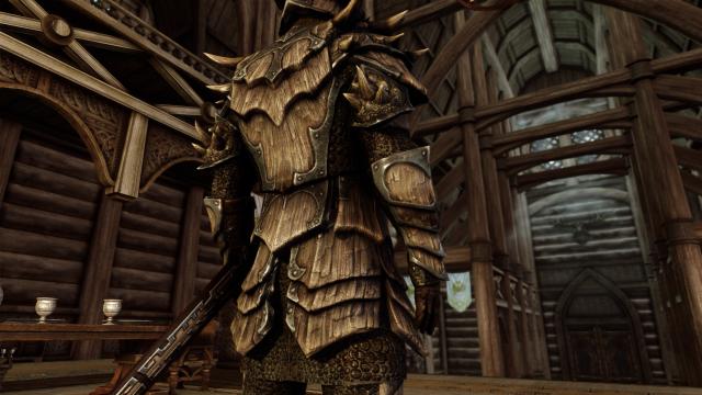 8к дракона та даедрична броня / 8K Upscaled Dragon and Daedric Armors для Skyrim SE-AE