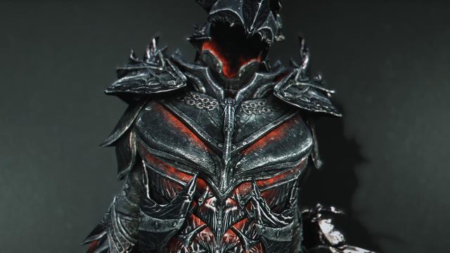 8к дракона та даедрична броня / 8K Upscaled Dragon and Daedric Armors для Skyrim SE-AE