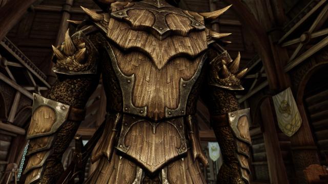 8к дракона та даедрична броня / 8K Upscaled Dragon and Daedric Armors для Skyrim SE-AE