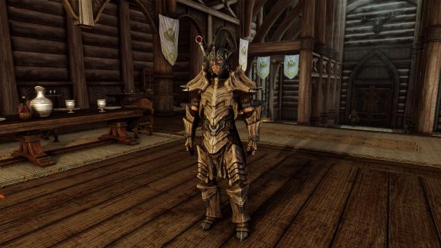 8к дракона та даедрична броня / 8K Upscaled Dragon and Daedric Armors для Skyrim SE-AE